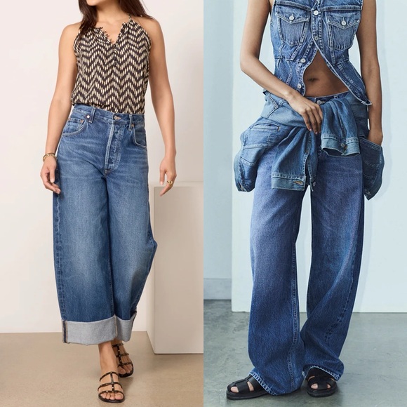 Evereve Citizens of Humanity AYLA Wide Bowed Barrel Leg Jeans - Picture 2 of 9